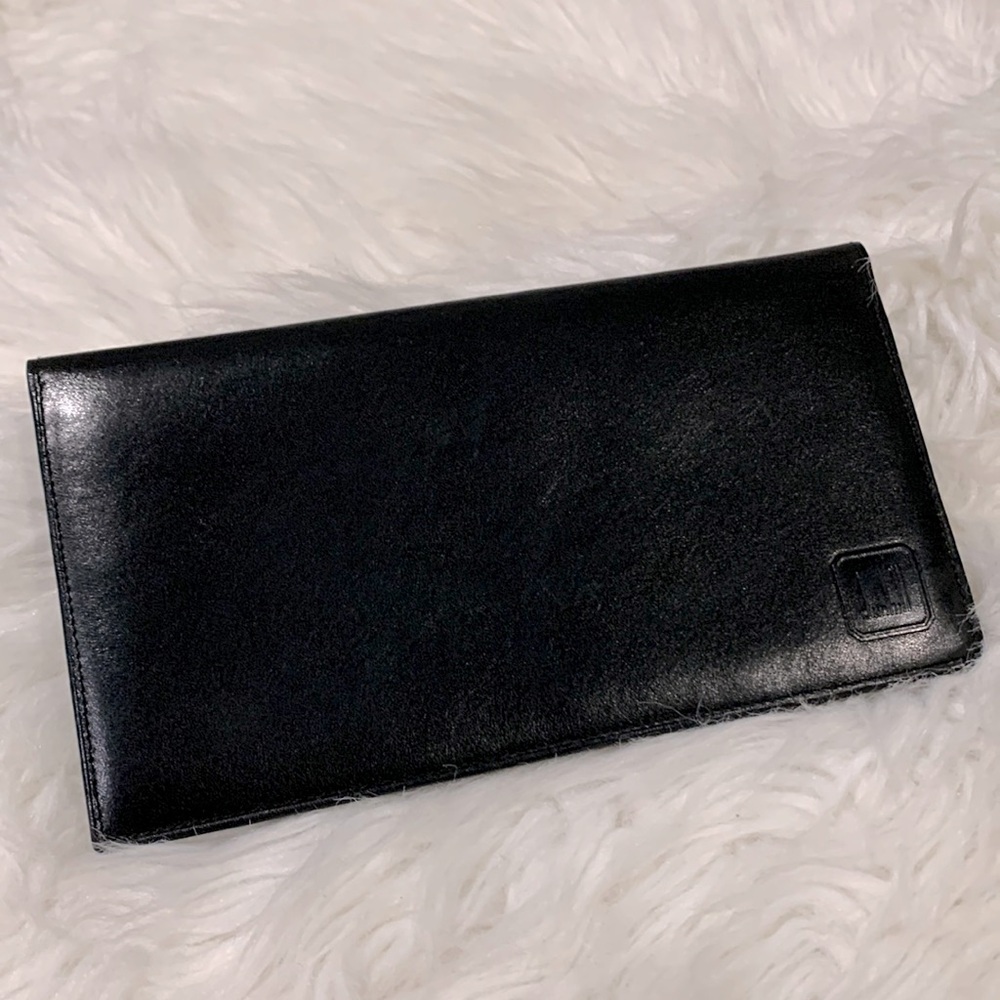 DUNHILL Black Leather Wallet Bifold